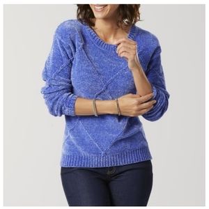 NWOT fluffy chenille sweater sz S